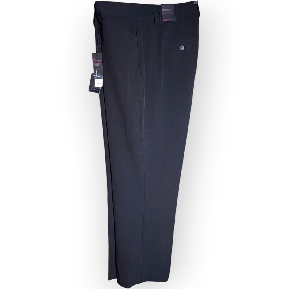 Lane Bryant Lena Classic Trouser Black Tummy Tech Wide Pants 18 Reg Office NEW
